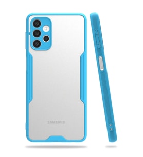 Samsung Galaxy A52 Kılıf Platin Silikon - Mavi