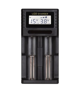 Powermaster PMR-K2 4.2 Volt 2 x 0.5 Amper Pil Şarj Cihazı (Siyah)