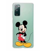 Samsung Galaxy S20 FE Kapak Mickey Mouse Tasarımlı Şeffaf Silikon Kılıf