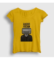 Presmono Kadın Sarı Radio Radiohead T-Shirt 104319tt (Sarı)