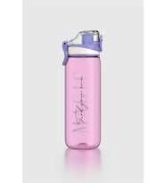 Renga Trego Yazı Desenli 630 ml Tritan Matara 912155 Bej (Mor)