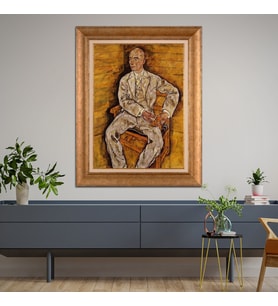 Altın Paspartulu Çerçeveli Tablo CV932 (Gold)