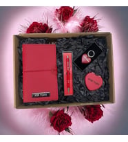 🎁 Kişiye Özel 3 İçli Tasarım Defter & Kutulu Tükenmez Kalem & Anahtarlık & Ayna  Hediye Set 🎁