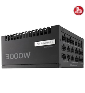 ASUS 3000W 80+ PLATINUM PRO WS 3000P TAM MODÜLER POWER SUPPLY 4-Ekran Kartına Kadar Destekler