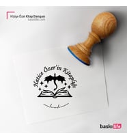 Ejderha Kişiye Özel Kitap Damgası Kitap Mührü Kaşe Kitap Mühür Özel Damga 447