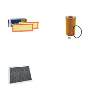 Bosch Filtre Bakım Seti Mercedes CLK 320 C209 2003-2009 Dizel Hava + Yağ F. + Polen Filtre Bosch