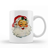 Yılbaşı Yeni Yıl Konseptli Noel Baba Kupa Bardak Porselen