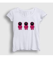 Presmono Kadın Beyaz Guards V2 Squid Game T-Shirt 260602tt