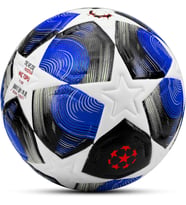 PRO-Series PU Futbol Topu Lazer Kesim Şampiyonlar Beton Halı Saha Resmi Maç Futbol Topu Mavi 520