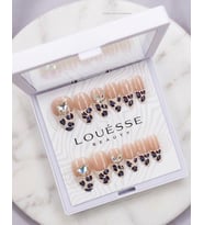 Louésse Wild Heart Takma Tırnak 12’li Leopar Desenli Taşlı Nail Set