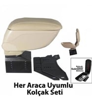 Sürgülü Ara Kolçak Kol Dayama Sport Tip Lüks Bej