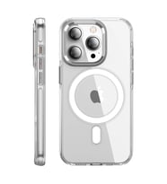 iPhone 15 Pro Max Kılıf Crystal Magsafe Kapak - Şeffaf