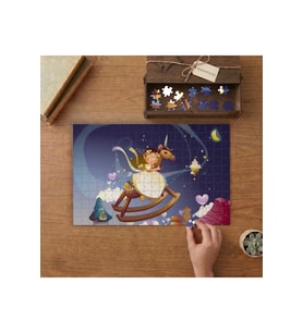 Peri Kızı - Masal - Çocuklara Özel Tasarımı 240 parça Ahşap Puzzle Ahşap Kutuda MP05927