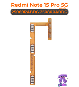 Redmi Note 15 Pro 5G On Off Açma Kapama Volume Ses Film Flex 25060RABDG 25080RABDG Uyumlu