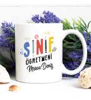 Sınıf öğretmeni isme özel kupa bardak