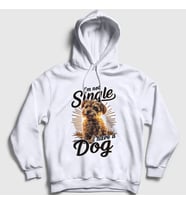 Presmono Unisex Beyaz Yorkshire Terrier Köpek Hediye Kapüşonlu Sweatshirt 540463tt