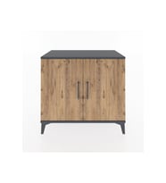 Hyperion Şifonyer 2 Raflı 2 Kapaklı 88x44x80 Antrasit-Çam