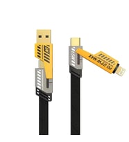 ScHitec 4in1 65W/PD27W UsbA to Lightining-Type-C/Type-C to Lightining-Type-C Turbo Şarj ve Data Kablosu