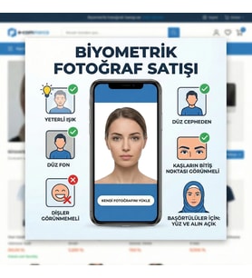 Biyometrik Fotoğraf  (6 adet)