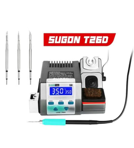 Sugon T26D Kalem Havya Lehim İstasyonu (Balta /İnce /Eğik Uç Hediyeli) (Beyaz)