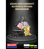 Balody Çiçeklerin Hareketi – Kuyruklu Piyano (BL21194) – Mini Blok Yapı Oyuncakları Seti (Siyah)
