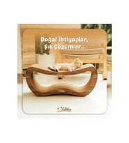 Oluklu Mukavva, Kedi Tırmalama Kanepesi – Yatay Tırmalama / (67,5X28,5X24CM) Large - CS8 DW
