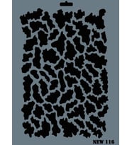 Rich New Seri N-116 Stencil 35x25 cm