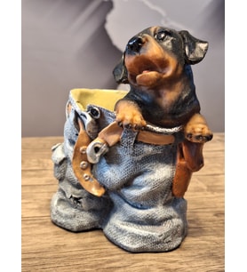 KÖPEK FİGÜRLÜ BİBLO KALEMLİK