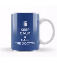 Keep Calm and Call The Doctor Who Kupa Bardak Porselen