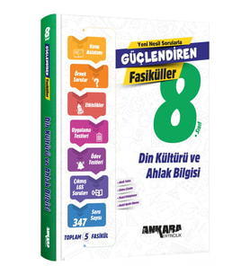 Ankara Yayıncılık 8. Sınıf Din Kültürü ve Ahlak Bilgisi Güçlendiren Fasikül (Çok Renkli)