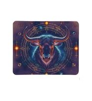 Boğa Burcu Desenli Tip Kaymaz Taban Optik Bilgisayar Notebook Burçlar Mouse Pad Mauspad 17x 21 Cm