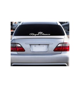 Royal Stance Oto Arka Cam Yazı Sticker Beyaz 40*10 Cm