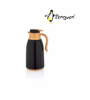 PENGUEN CAM TERMOS 7005 DÜZ SİYAH-GOLD (Siyah-Sarı)