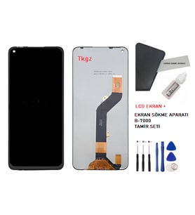 Tkgz - İnfinix NOTE 7 Uyumlu Lcd Ekran Dokunmatik -A- Kalite + B-7000 + TAMİR SETİ