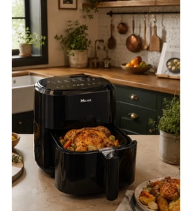 1360W Sıcak Hava Fritözü Dijital 4 Litre Air Fryer Dokunmatik Panel
