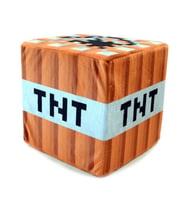 Minecraft TNT Dekoratif Küp Yastık Minder Peluş Oyuncak 10CM (Turuncu)