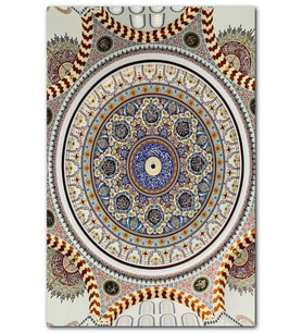 Cakatablo Cami Tavan Süslemesi Çiniler MDF Tablo