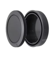 Ayex Canon EOS R Gövde Kapağı ve RF Lens Arka Kapağı Seti – RF Mount Uyumlu (Siyah)