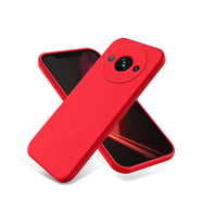 Newface Xiaomi Redmi A3 4G Kılıf First Silikon - Kırmızı