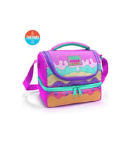 CORAL HIGH 37211 KIDS PEMBE RENGARENK DONDURMA DESENLİ THERMO İKİ KATLI BESLENME ÇANTASI