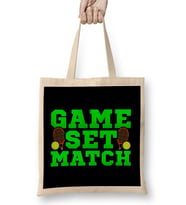 Cute Game Set Match Tennis Players Bez Çanta Uzun Saplı
