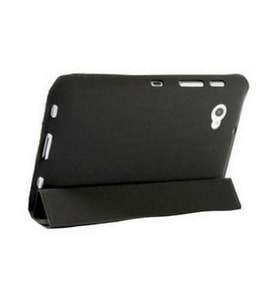 Galaxy Tab 7 Plus P6200 ile Uyumlu Ultra Slim Deri Kılıf Siyah Renk