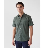 LCW BUSINESS Yeşil Regular Fit Armürlü Erkek Gömlek