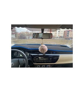 2012-2018 Modellerine Uygun Toyota Auris Torpido Koruma Halısı Siyah Kenar Renk Sarı