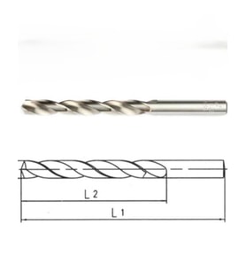 Makina Takım 1.9 mm HSS DIN 338 Silindirik Saplı Kısa Taşlanmış Matkap Ucu - MTE B00007000190