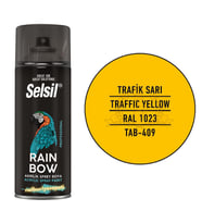 Selsil Rainbow Akrilik Sprey Boya TRAFİK SARI 400 ml. - RAL1023