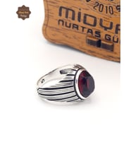 Bombeli Yakut Taşlı Oval Model 925 Ayar Gümüş Çocuk Yüzüğü 201025354