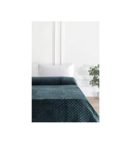 PEARLY PETROL MAVİ ÇİFT KİŞİLİK TOMURCUK SOFT BATTANİYE MERİNOS