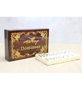 Ahşap Kutulu Domino Oyunu Alk4220