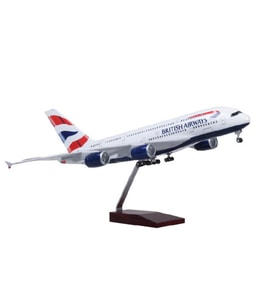 HEDİYELİK-MAKET UÇAKLAR-BRITISH-ÖLÇEK : 1:160 45,5 CM-JA380BRITISH